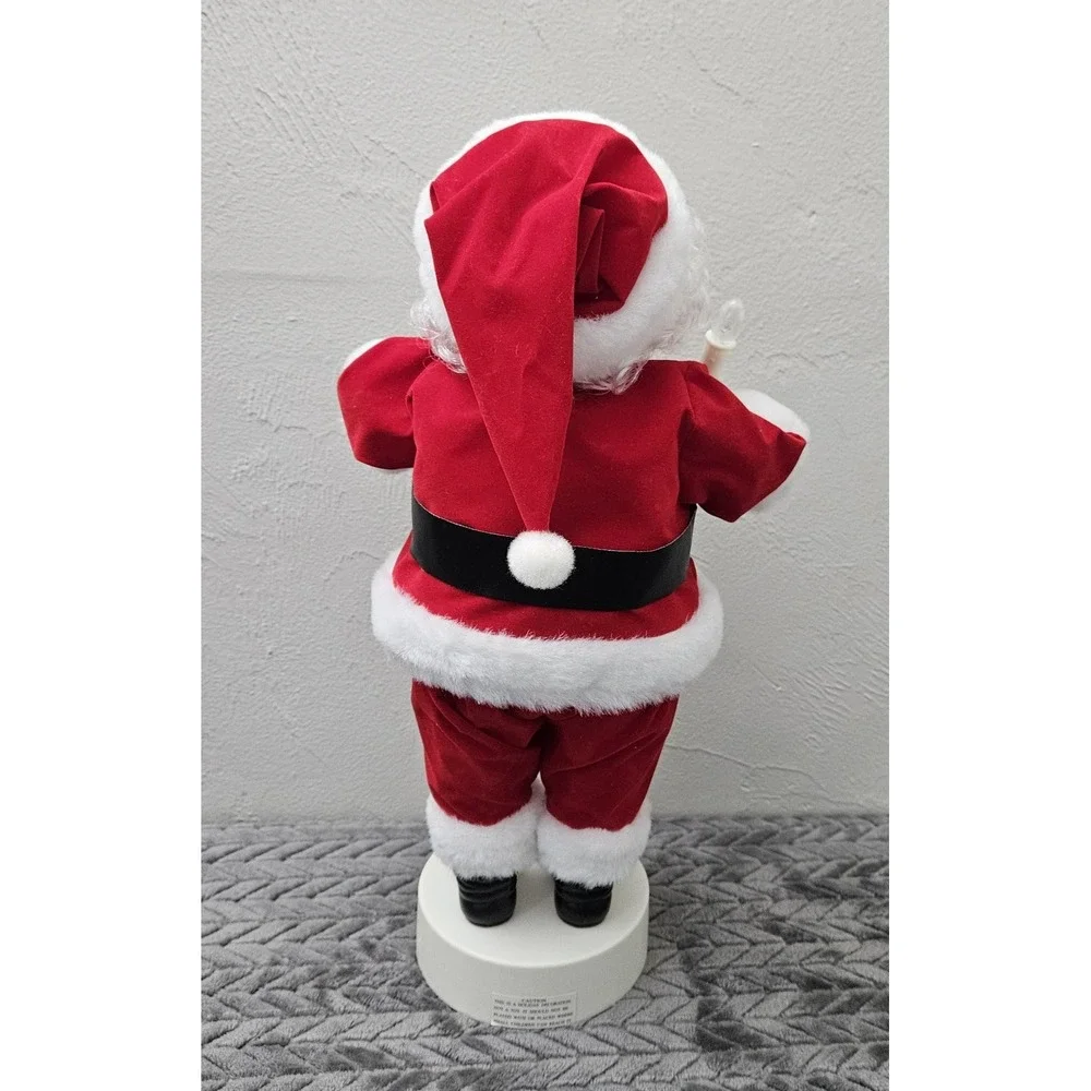Vintage‎ Christmas Holiday Animated Motion Display Musical Light Up Santa Figure